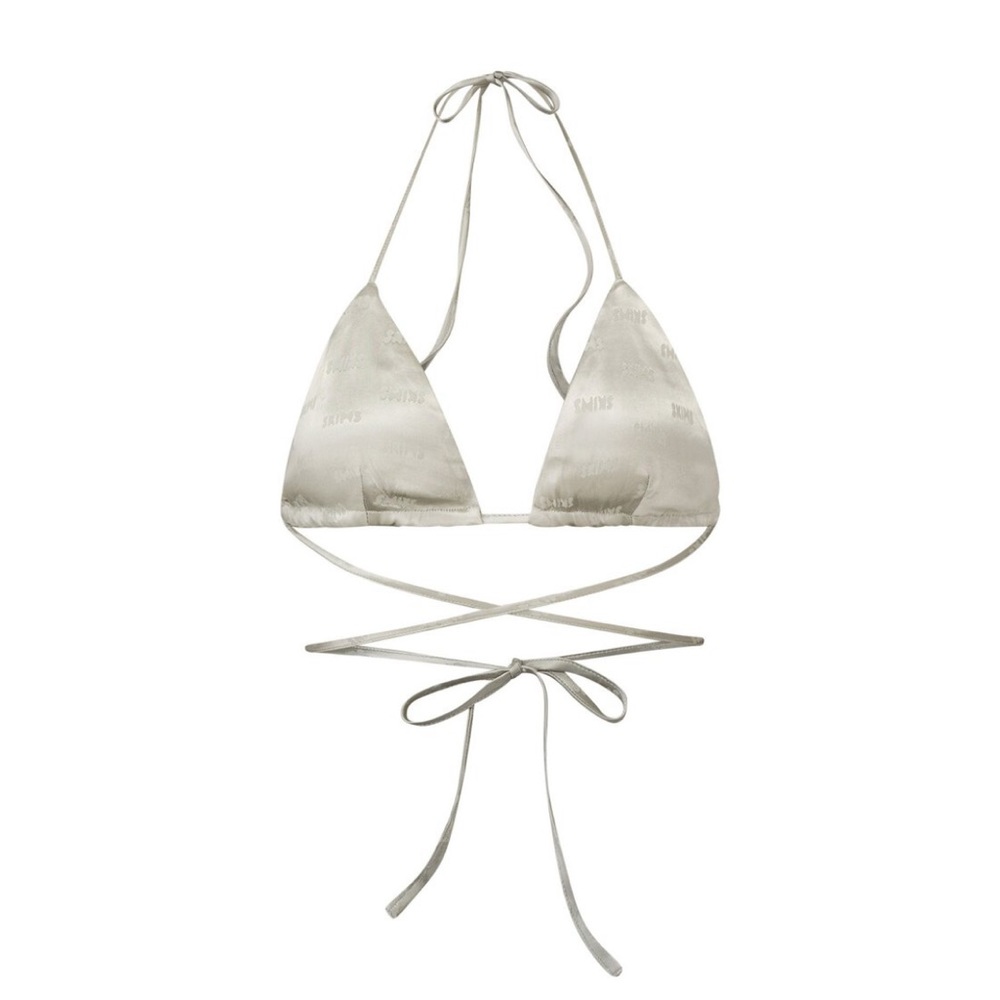 Skims jacquard triangle bralette Talc